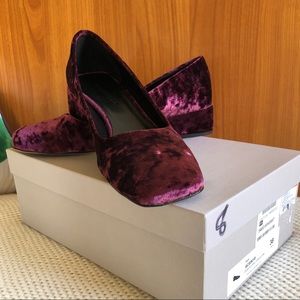 Gabriella Velvet Leather Shoes Italy size 8 New